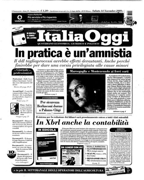 Italia oggi : quotidiano di economia finanza e politica